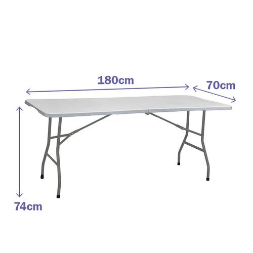 Sammenklappeligt bord Marbueno Grå 70 x 74 x 180 cm