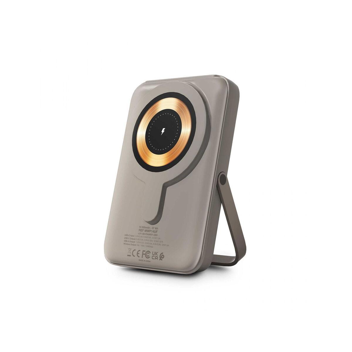 Urban Factory MWP14UF powerbank 10 000 mAh - beige med trådløs opladning