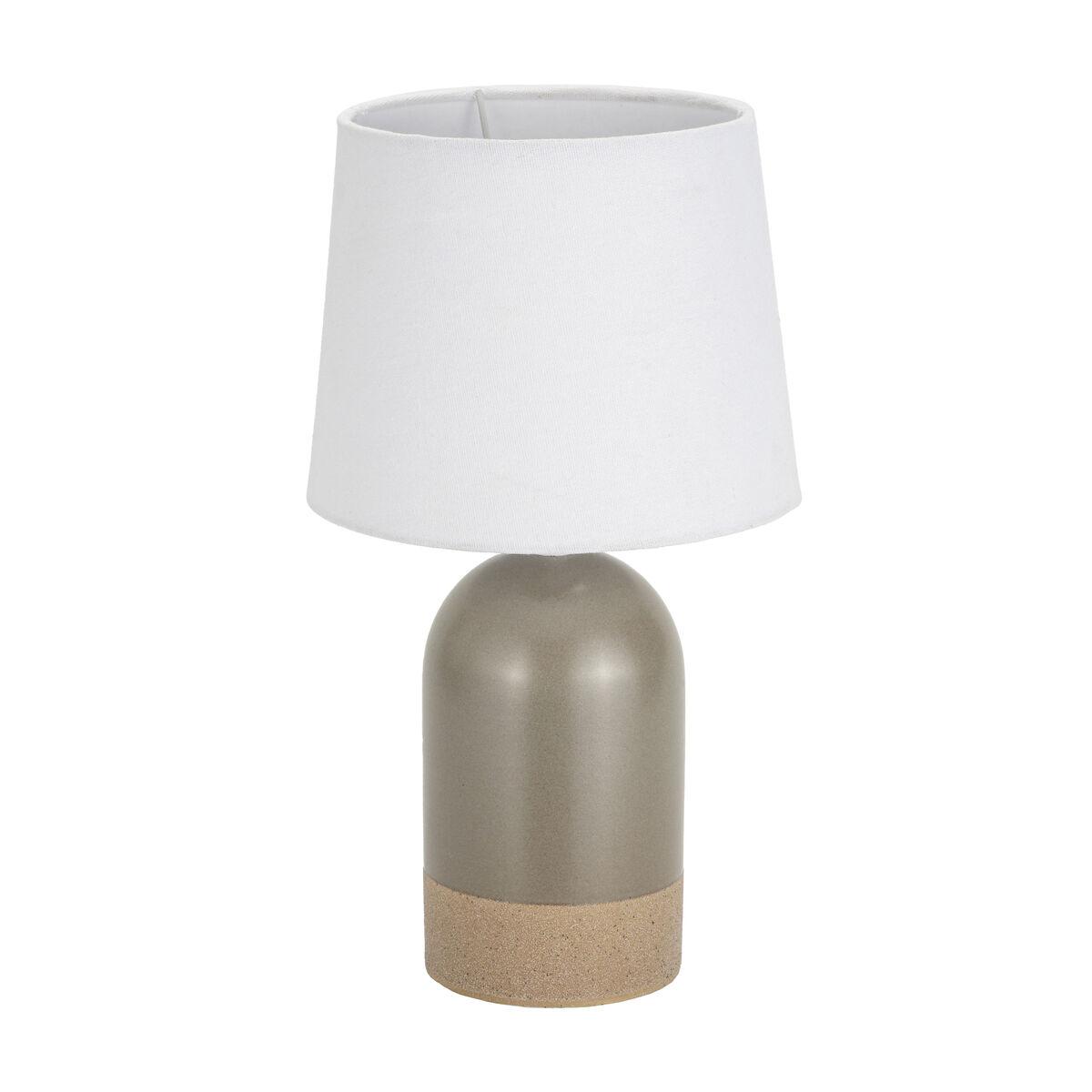 Bordlampe Versa Duo Hør Keramik 40 W 18 X 32 5 Cm