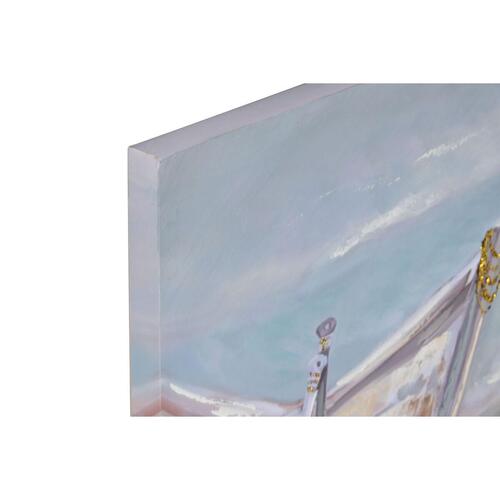 Maleri Home ESPRIT Fugle Middelhavet 80 x 3 x 80 cm (2 enheder)