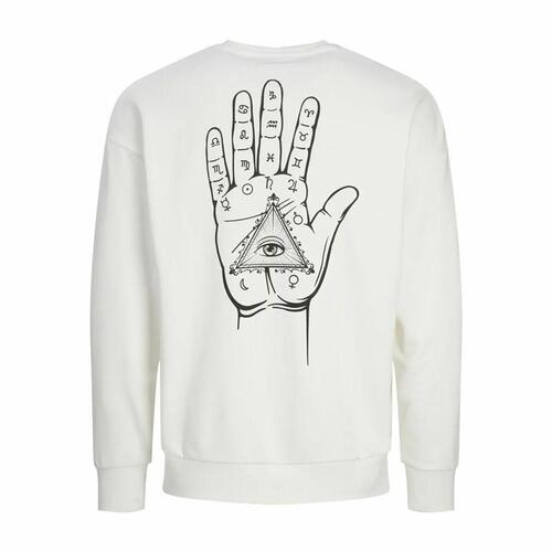 Sweaters uden Hætte til Mænd Jack & Jones Jjmystic Hvid Brun L
