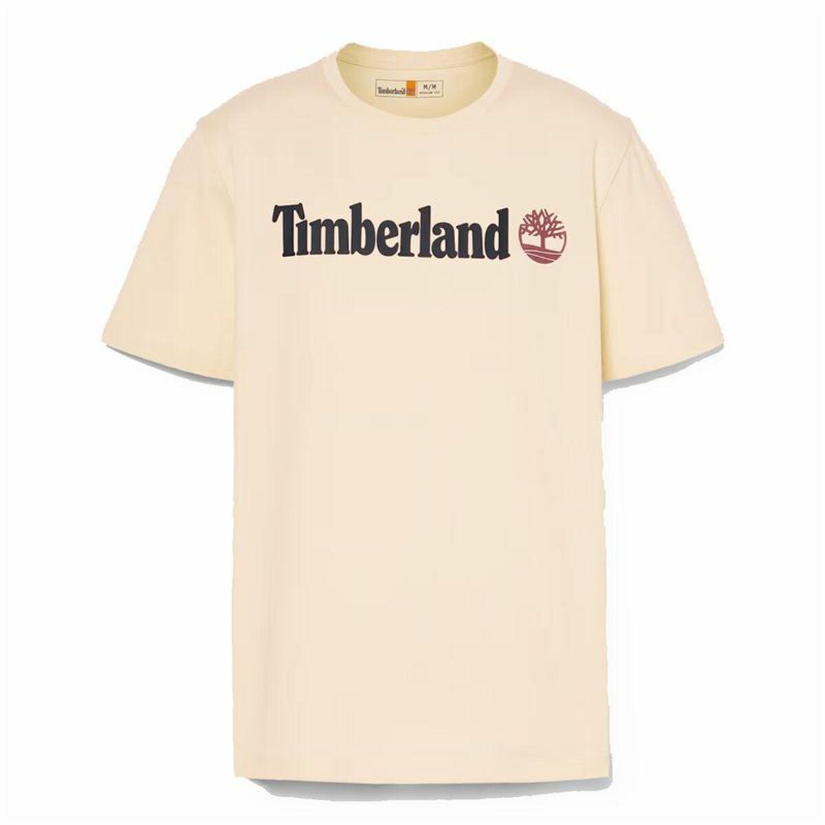Kortærmet T-shirt til Mænd Timberland Kennebec River Linear Logo L