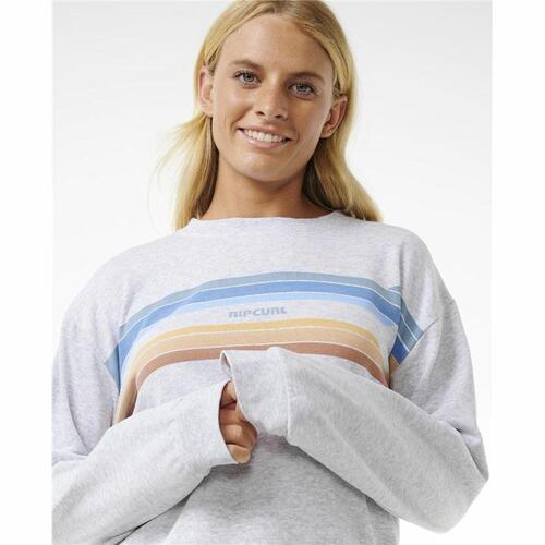 Sweaters uden Hætte til Kvinder Rip Curl High Tide Surf Crew Grå M
