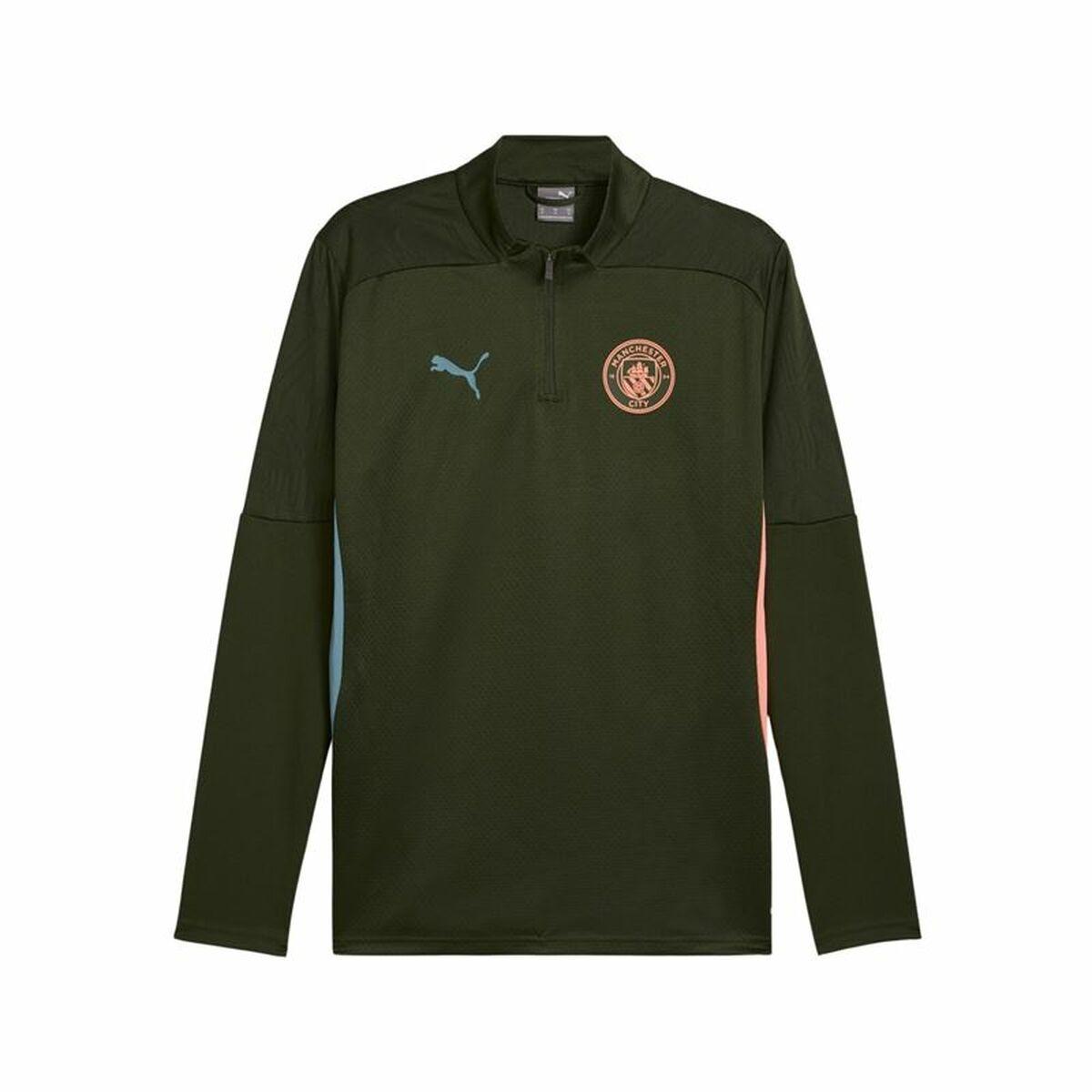 Træning Sweatee Shirt Til Voksne Puma Manchester City Training Oliven