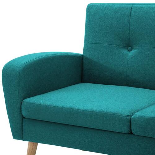 Chaiselong sofa stofbetræk 186 x 136 x 79 cm grøn