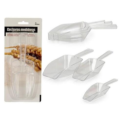 Måleske Gennemsigtig Plastik (3 Dele)