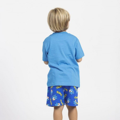 Sonic nattøj til drenge, blå - 12 år, 100% bomuld