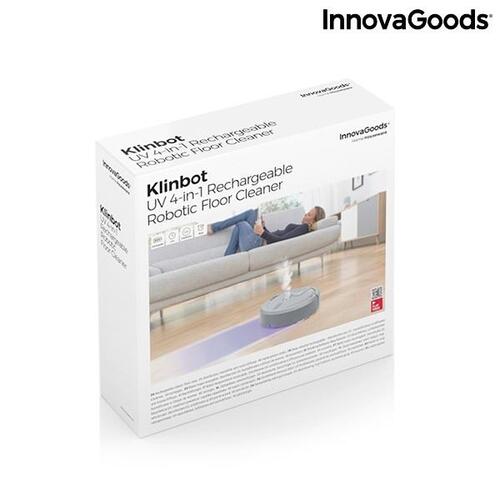4-i-1 genopladelig robot gulvmoppe med UV-desinfektion og luftfugter - luftfrisker Klinbot InnovaGoods