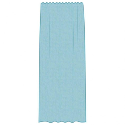 Voile-gardiner med løkker, 2 stk., 140×245 cm - turkis