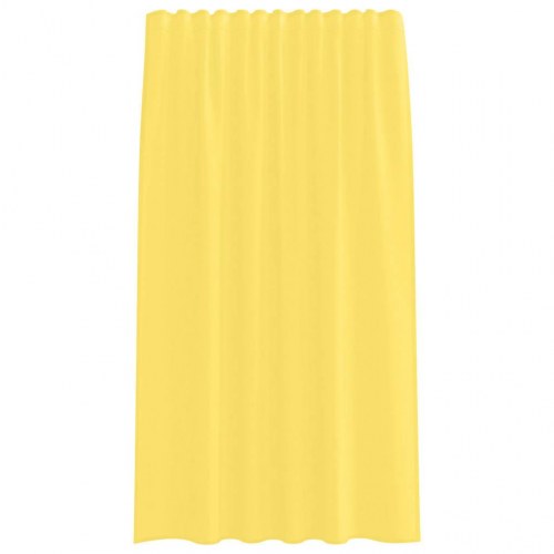 Voile-gardiner med løkker, 2 stk., 140 × 175 cm - gul