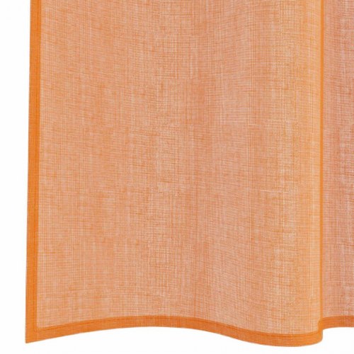 Voile-gardiner med løkker 2 stk. 140×175 cm - terrakotta