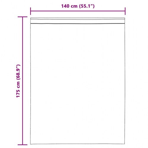 Voile-gardiner med løkker 2 stk. 140×175 cm - terrakotta