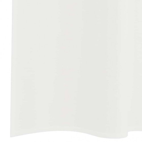 Voile-gardiner med løkker, 2 stk. 140×245 cm - hvid