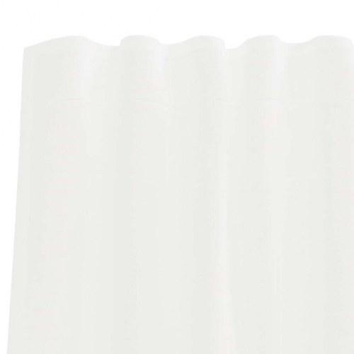 Voile-gardiner med løkker, 2 stk. 140×245 cm - hvid