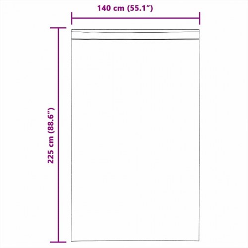 Voile-gardiner med løkker, 2 stk., 140×225 cm - sandfarvet