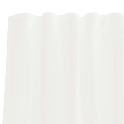 Voile-gardiner med løkker, 2 stk., 140×260 cm - sandfarvet