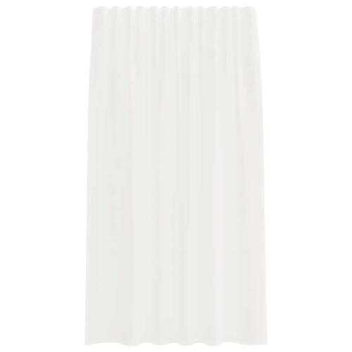 Voile-gardiner med løkker 2 stk. 140x175 cm hvid