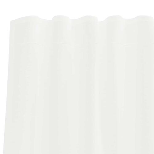 Voile-gardiner med løkker 2 stk. 140x175 cm hvid