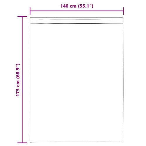 Voile-gardiner med løkker 2 stk. 140x175 cm hvid