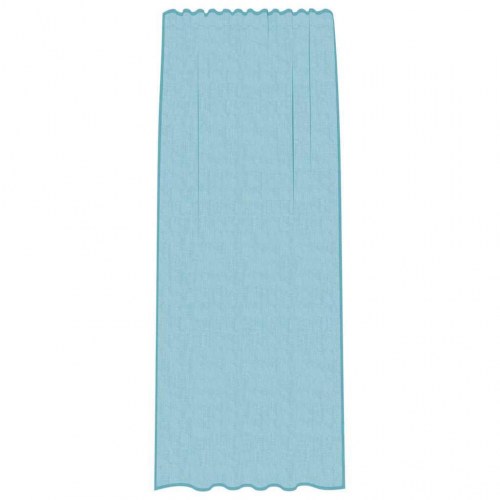 Voile-gardiner med løkker, 2 stk. - 140 × 225 cm, turkis