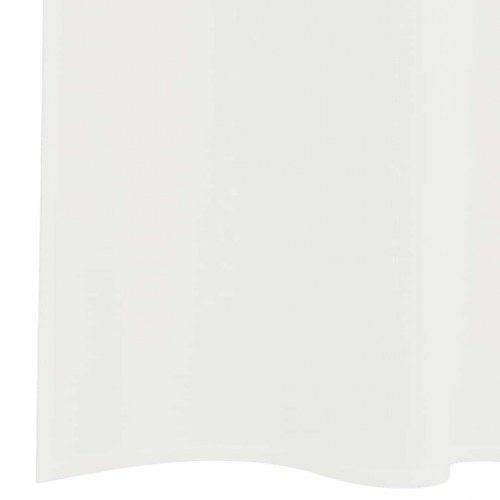 Voile-gardiner med løkker, 2 stk. - 140×260 cm, hvid