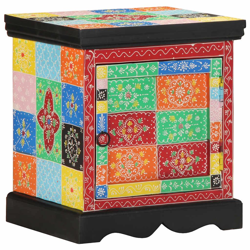 Sengeskabe 40X35X45 Cm Massivt Mangotræ Flerfarvet - 1