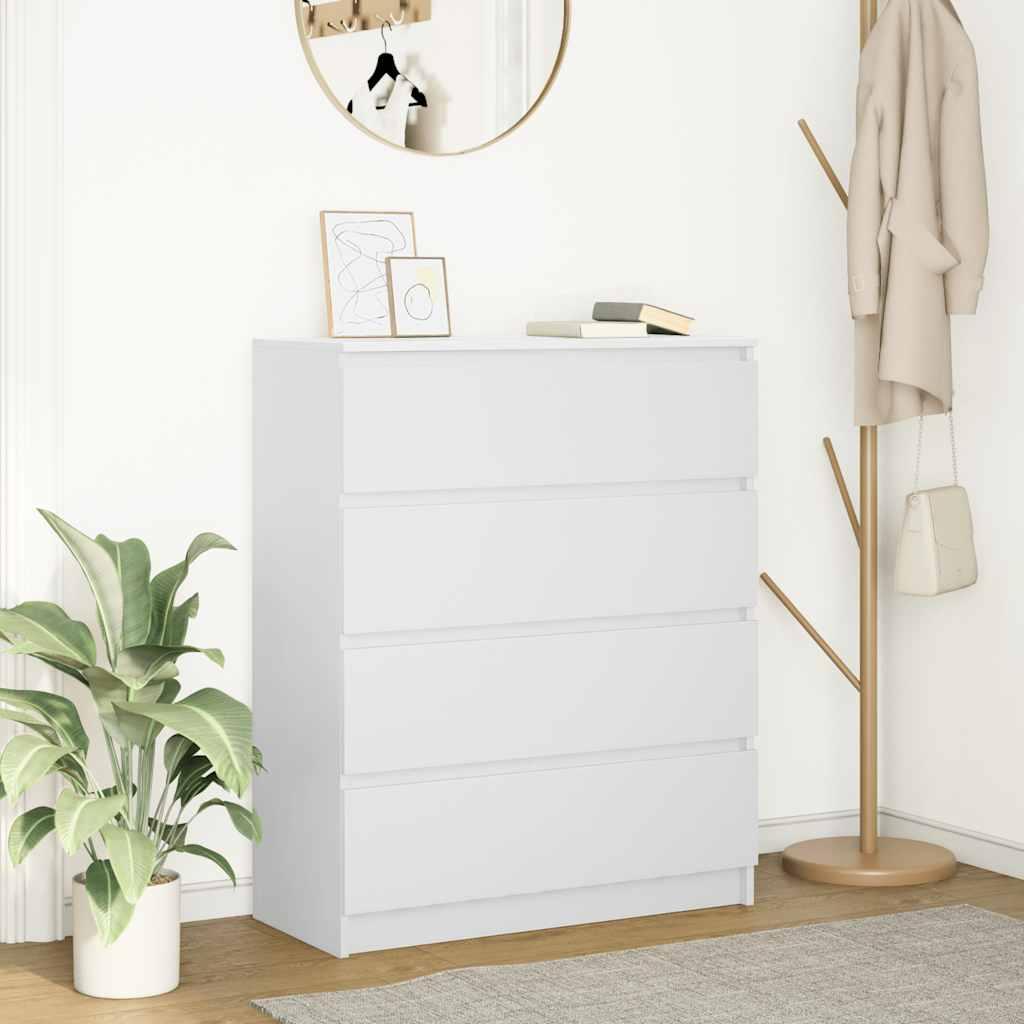 Skænk 80 × 35 × 99 cm i konstrueret træ - hvid