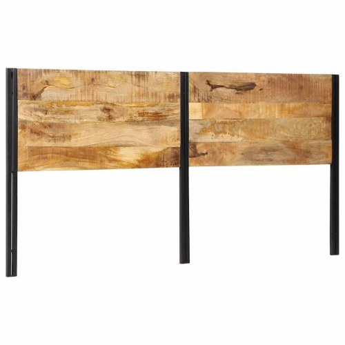 Sengegavl 200 cm i massivt mangotræ og jern