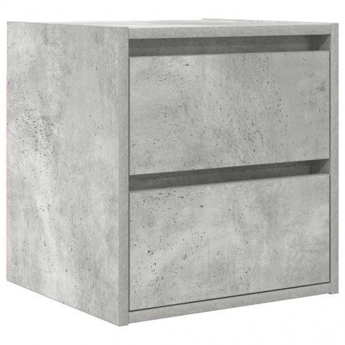 Væghængt sengebord 38 x 34 x 40 cm - betongrå