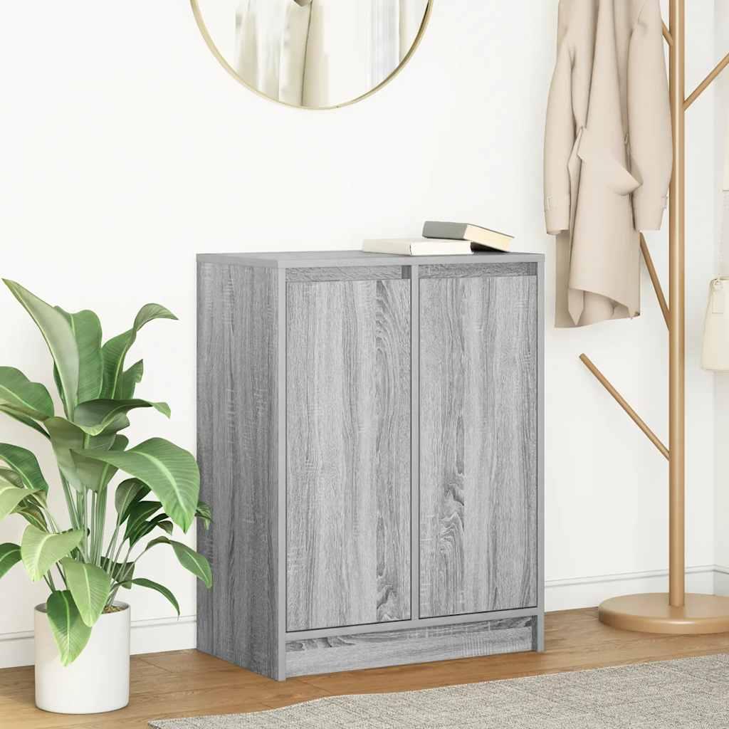 Skænk 57×34×76 cm i konstrueret træ - grå sonoma-eg