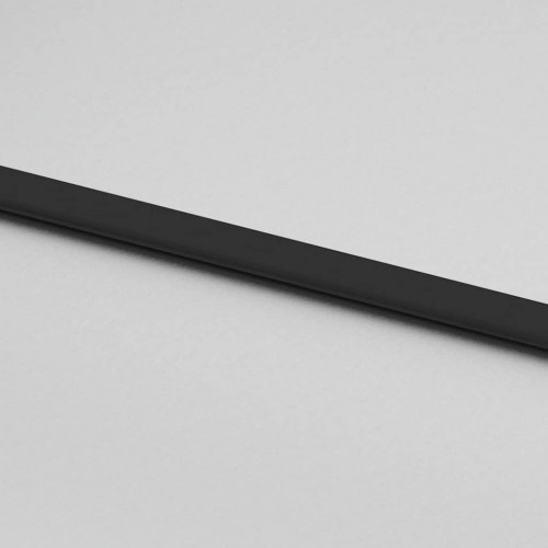 Skydedør med hardwaresæt 90x205 cm hærdet glas sort