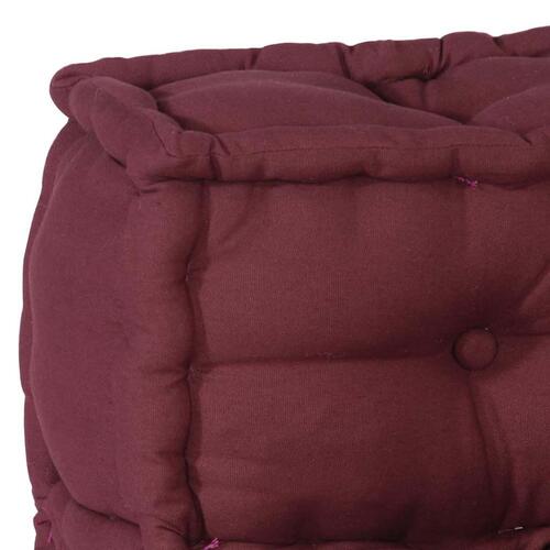 Modulpuf stof 70x70x54 brunrød