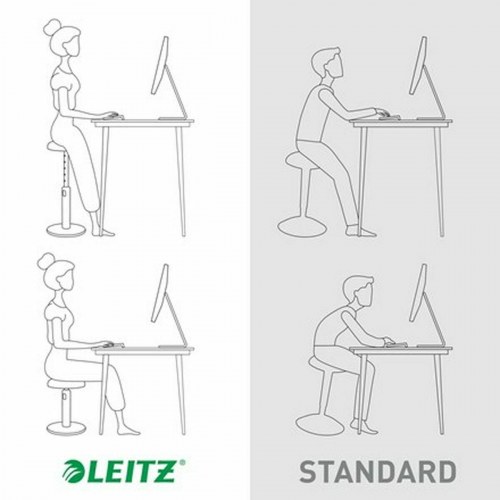Leitz Ergo Cosy Active ergonomisk skammel - gul/grå