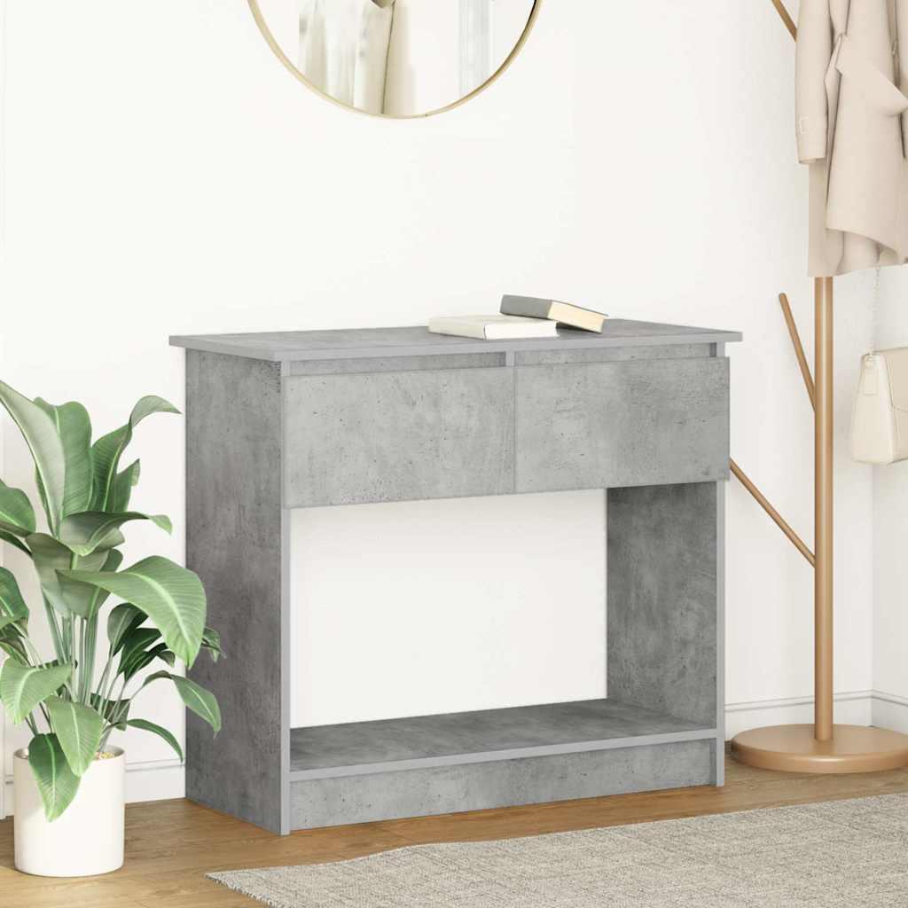Konsolbord Med Skuffer 85,5X38,5X74,5 Cm - Betongrå