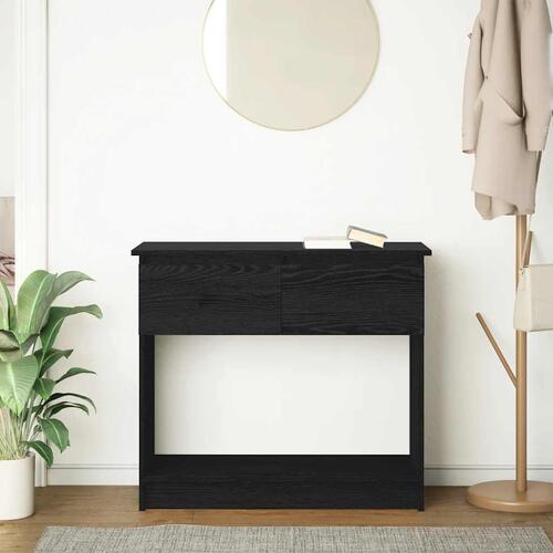 Konsolbord med skuffer 85,5x38,5x74,5 cm sort