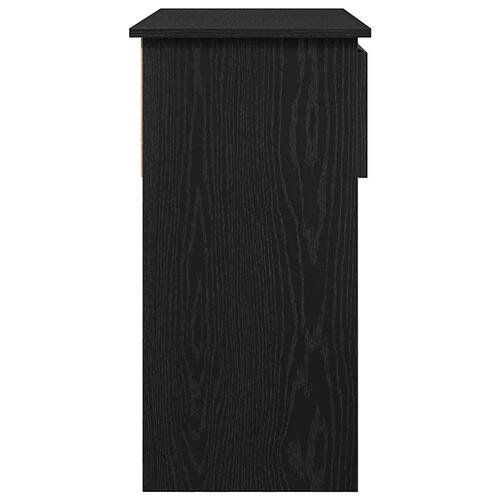 Konsolbord med skuffer 85,5x38,5x74,5 cm sort