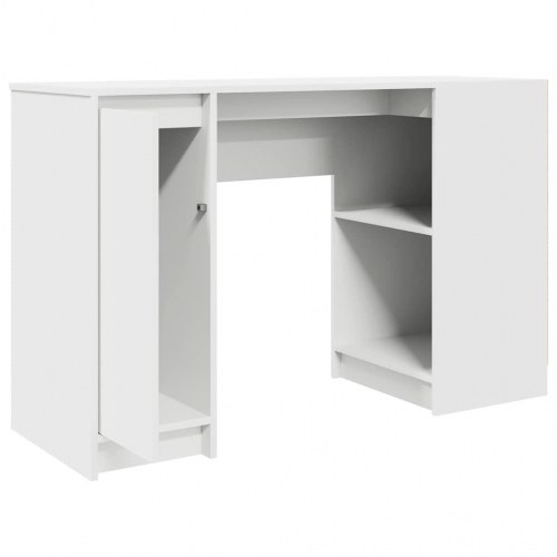 Skrivebord 120x42x76 cm konstrueret træ hvid