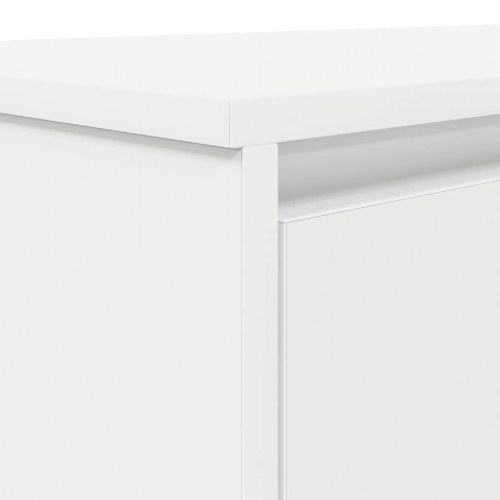 Skrivebord 120x42x76 cm konstrueret træ hvid