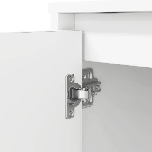 Skrivebord 120x42x76 cm konstrueret træ hvid