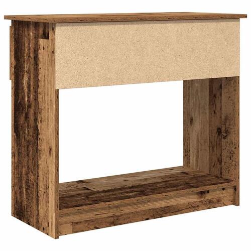 Konsolbord med skuffer 85,5x38,5x74,5 cm gammelt træ-look
