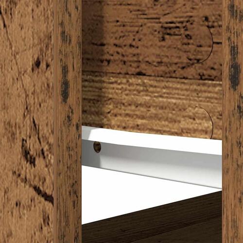 Konsolbord med skuffer 85,5x38,5x74,5 cm gammelt træ-look