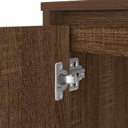 Skrivebord 120x42x76 cm konstrueret træ brun egetræsfarve