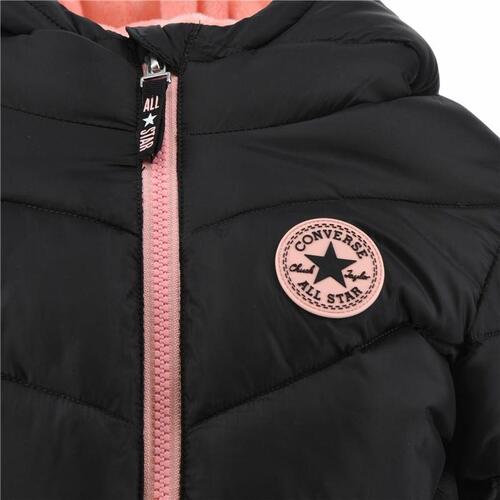Jakke Børns Converse Solid Mdwt Puffer Sort 5-6 år