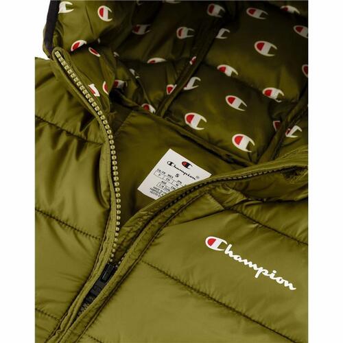 Sportsjakke til Mænd Champion Hooded Grøn M