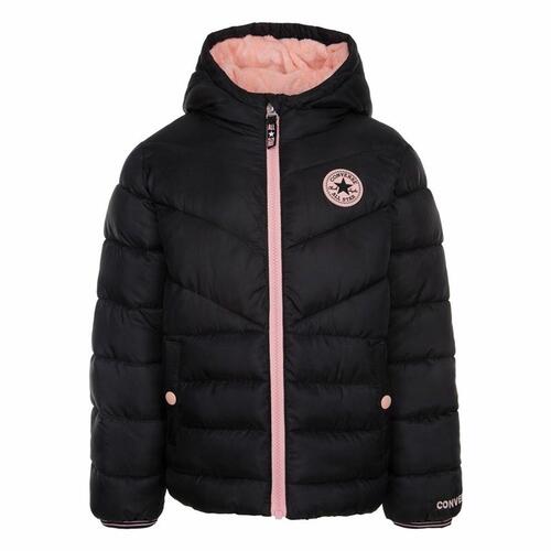 Jakke Børns Converse Solid Mdwt Puffer Sort 3-4 år