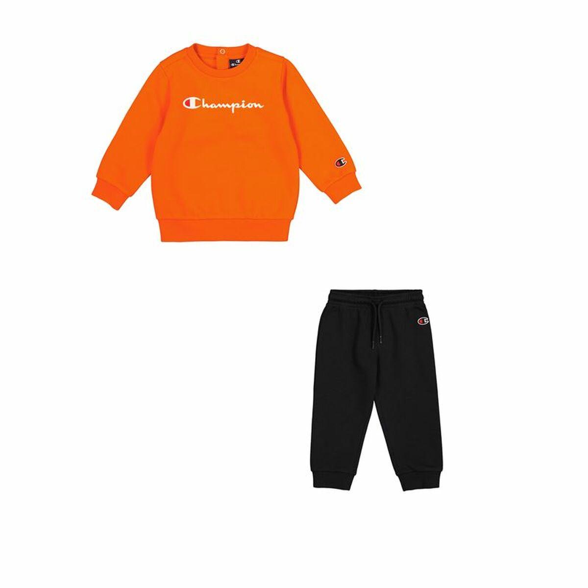 Champion Baby Træningssæt Crewneck Bukser Mørk Orange Mdr