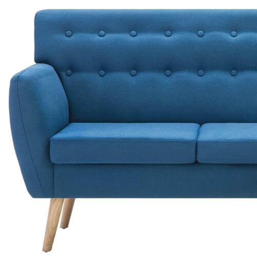 Chaiselong sofa 171,5x138x81,5 cm stofbetræk blå