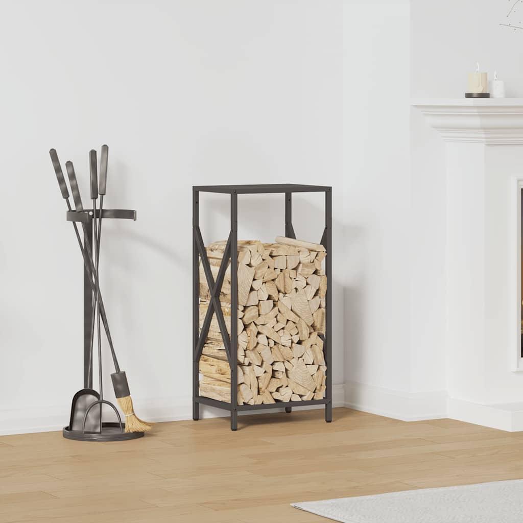 Brændestativ Koldvalset Stål - Sort / 34 x 25 x 70 cm