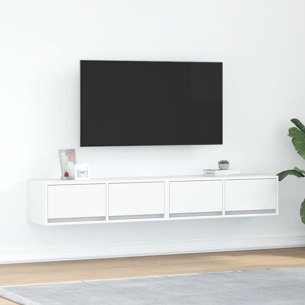 Tv-Borde 60X31X25,5 Cm Konstrueret Træ - 2 / Hvid / 80 x 31 x 25.5 cm
