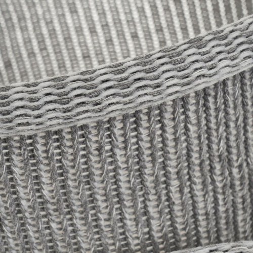 Multibrug kurv Hvid Grå Polyester (3 enheder)